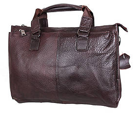Чоловіча шкіряна сумка А4-989 коричнева