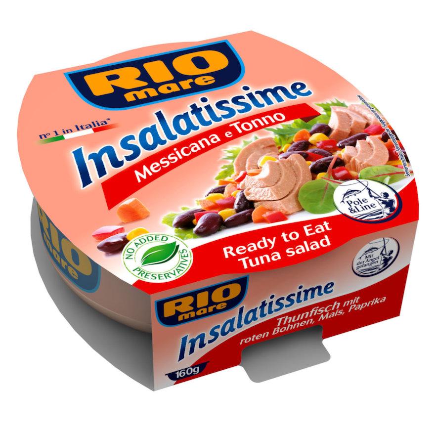 Салат із тунцем Rio Mare Insalatissime Messicana e Tonno та овочами,160 г., фото 1