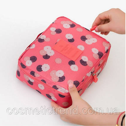 Косметичка/несесер жіноча дорожня Trevel Season Bag Floralpink 22*17*8 см, фото 1
