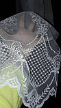 Тюль вишивка на фатині "Коронка Царська", колір молочна модель 240055, фото 5