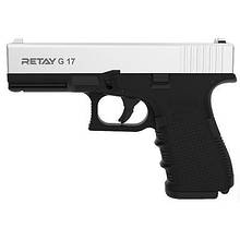 Пістолет сигнальний, стартовий Retay Glock G 17 (9 мм, 14 зарядів), хром