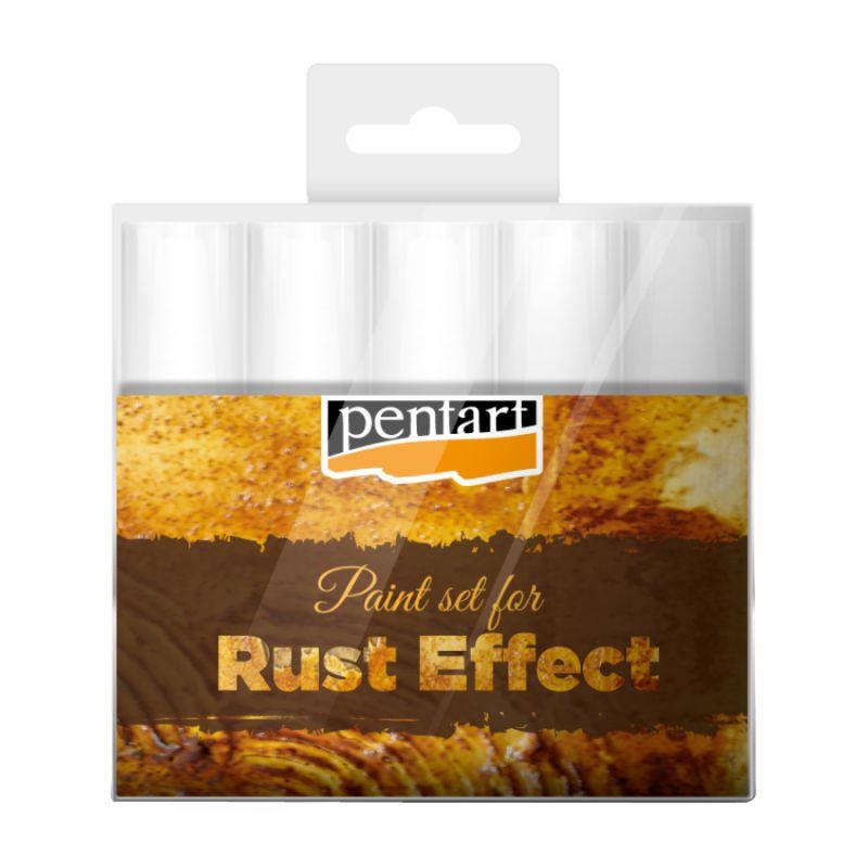 Набір Pentart Rust Effect Set для ефекту іржі 5 кольорів по 20 мл