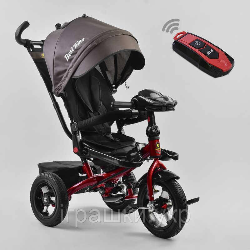 Трехколёсный детский велосипед Best Trike 6088F-6917 с надувными колесами