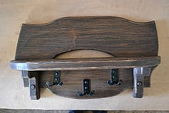 Вішалка під старовину з кованими гачками