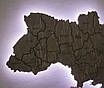 Мапа України на стіну з підсвіткою, фото 3