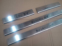 Накладки на пороги Subaru XV 2011-2017