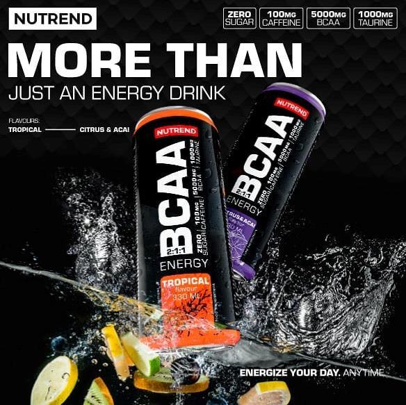 Nutrend Bcaa Energy Drink 2:1:1 330 ml - фото 5 - id-p28734884