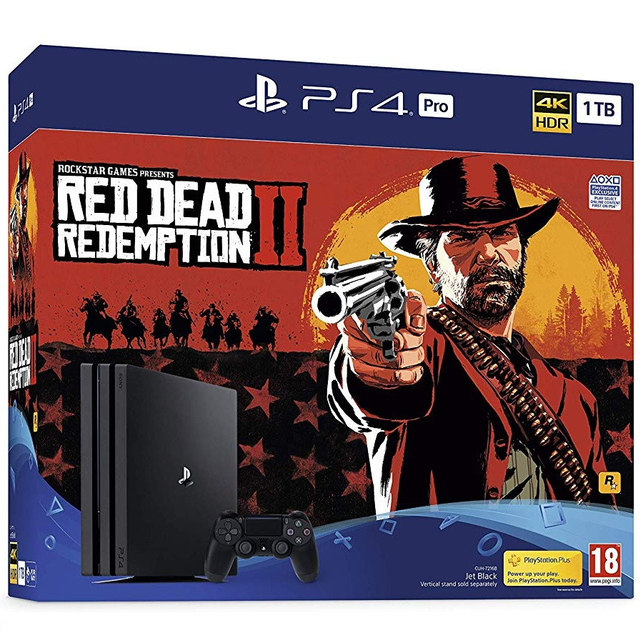 Ігрова приставка Sony PlayStation 4 Pro 1TB + гра Red Dead Redemption 2, фото 1