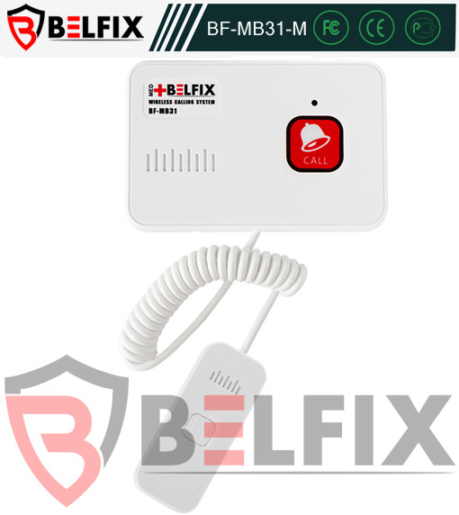 Кнопка виклику медперсоналу для хворих (шнур 1 м) BELFIX-MB31-M
