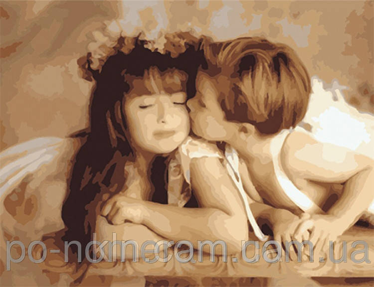 Картина за номерами Menglei Ніжний поцілунок MG1057 40 х 50 см, фото 1