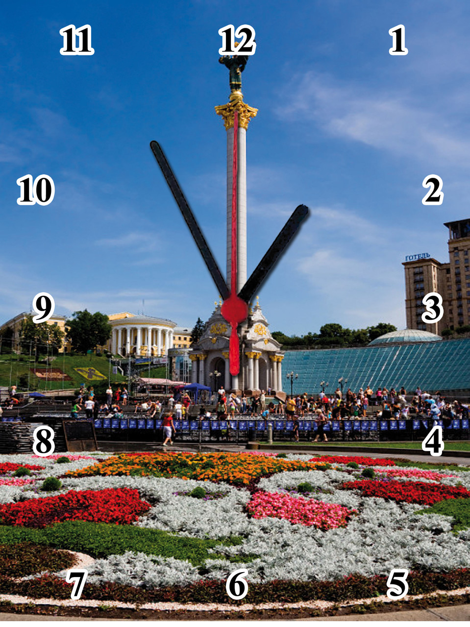 Настінні годинники МДФ "Київ" кварцові