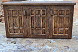 Комод із масиву сосни під старовину з декорованими фасадами, фото 3