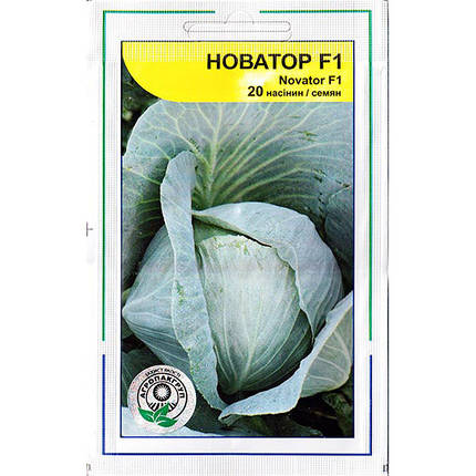 Насіння капусти пізньої білокачанної "Новатор" F1 (20 насінин) від Syngenta, Голандія, фото 1