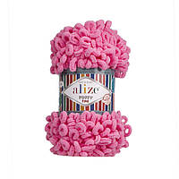 Alize PUFFY FINE (Пуффі Файн) №121 рожевий льодяник (Пряжа, нитки для в'язання руками)