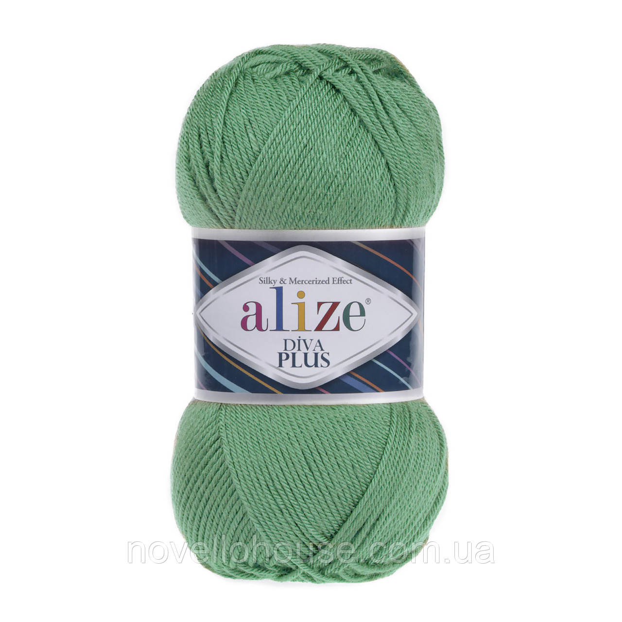Alize DIVA PLUS (Діва Плюс) № 255 яскраво-оливковий (Пряжа, нитки для в'язання)