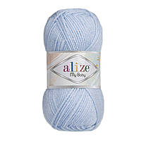 Alize MY BABY (Май Бейби) № 40 голубой (Акриловая пряжа, нитки для вязания)