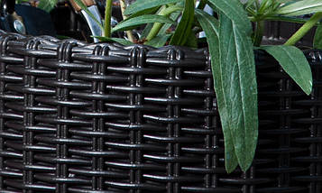 Горщик для квітів Keter 39 л. Cylinder Planter Large, сірий, фото 6