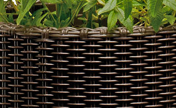 Горщик для квітів Keter 39 л. Cylinder Planter Large, коричневий, фото 3