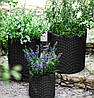 Горщик для квітів Keter 39 л. Cylinder Planter Large, сірий, фото 2