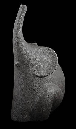 Статуетка N430/B "Слон" 29 см, т.-сір., фото 2