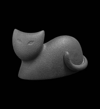 Статуетка N38/C "Кіт" 9 см, т.-сір., фото 2