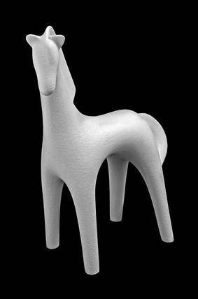 Статуетка N264/A "Кінь" 23 см, білий., фото 2