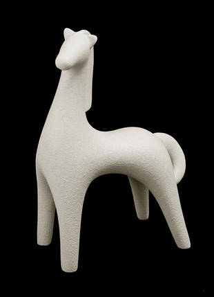 Статуетка N264/B "Кінь" 17 см, беж., фото 2