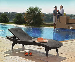 Шезлонг штучн. ротанг Pacific, сірий УЦІНКА, фото 3