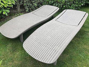Шезлонг штучн. ротанг Pacific, сірий УЦІНКА, фото 4