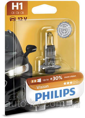 Лампа галогенна Н1 Philips 12258 PR B1 (Premium +30%) 12 V 55 W