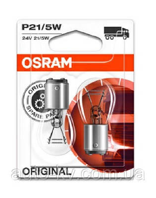 Лампи розжарювання P21/5W Osram 7537-02B 24 V 21/5 W BAY15d