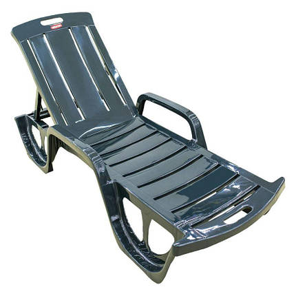 Шезлонг, Florida, темно-зелений УЦІНКА, фото 3