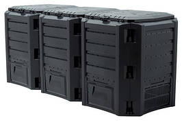 Компостер садовий PROSPERPLAST MODULE COMPOGREEN 1200 л, чорний