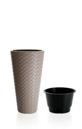 Горщик для рослин MATUBA SLIM - беж, 8/23 л УЦІНКА, фото 2