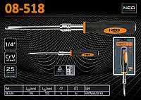 Держатель насадок телескопический 1/4", NEO 08-518