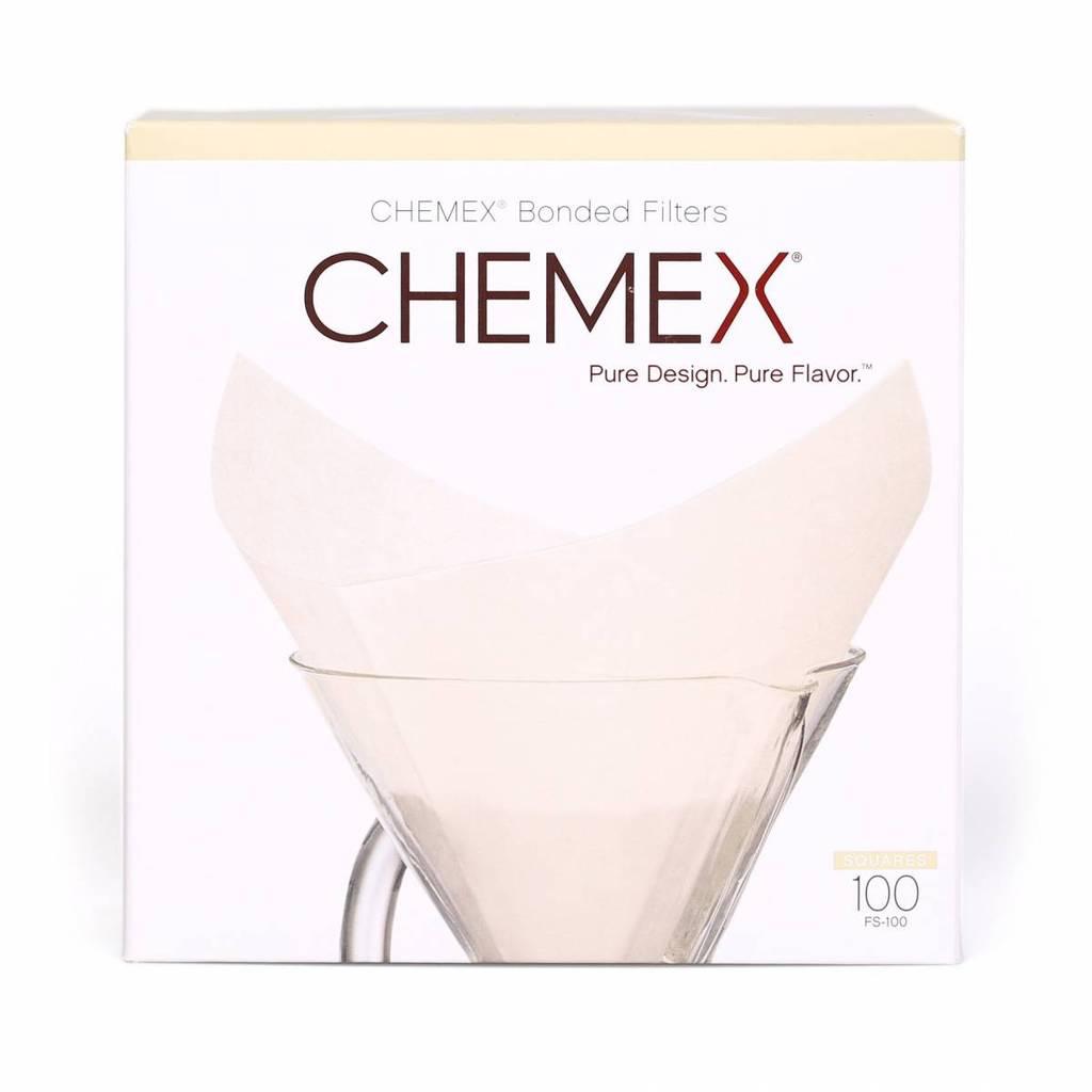 Фільтри для Chemex 6/8/10 cup квадратні білі 100 шт