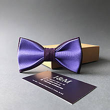 Краватка-метелик I&M Craft класична лавандова з фіолетовим (010313)