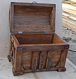 Скриня дерев'яна підлогова під старовину, фото 2