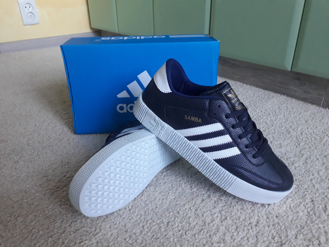 Чоловічі кросівки Adidas Samba Darkblue/темно-сині