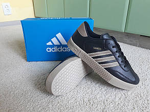 Чоловічі кросівки Adidas Samba Black&Brown/чорний-коричневий, фото 1