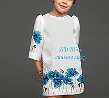 ПД Тінь синього маку Світ Рукоділля Заготовка для вишивки Сукня Плаття для дівчинки