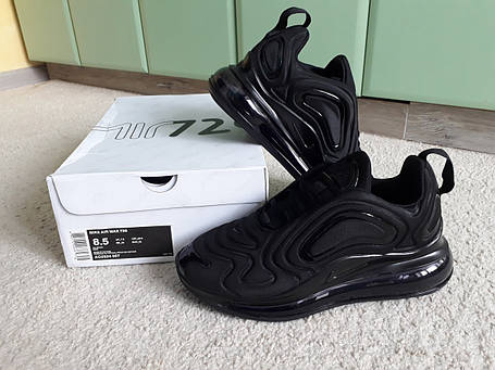 Чоловічі кросівки Nike Air Max 720 All Black / чорні, фото 1