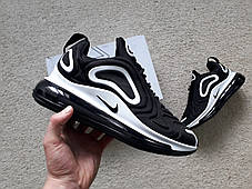 Чоловічі кросівки Nike Air Max 720 Black/White чорні білі, фото 4