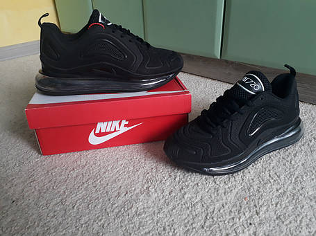 Чоловічі кросівки Nike Air Max 720 All Black чорні, фото 2
