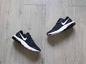 Чоловічі кросівки Nike Air Max Grey/White чорні з білим ексклюзивна модель, фото 3