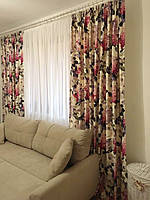 Шторы Прованс для гостиной в американском стиле