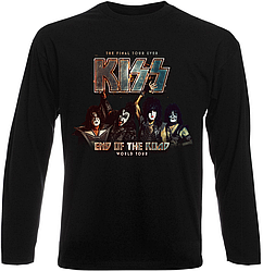 Футболка з довгим рукавом Kiss - End Of The Road - World Tour (чорна)