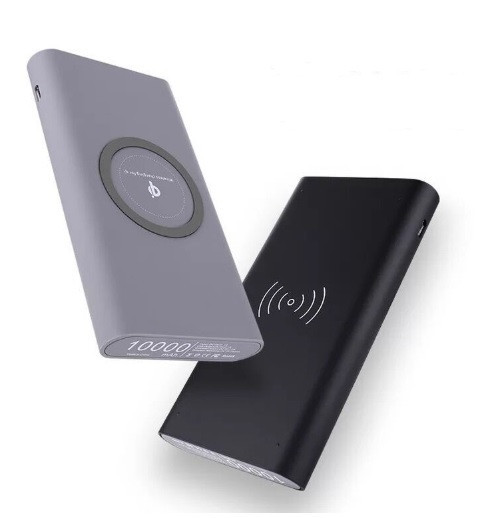 Зовнішній акумулятор з бездротовою зарядкою 10000 mAh Power Bank Qi