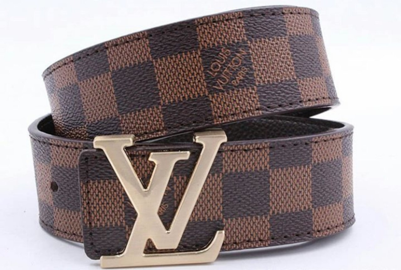 Ремінь чоловічий шкіряний Louis Vuitton ширина 40 мм. 930830