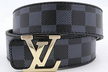 Ремінь чоловічий шкіряний Louis Vuitton ширина 40 мм. 930833